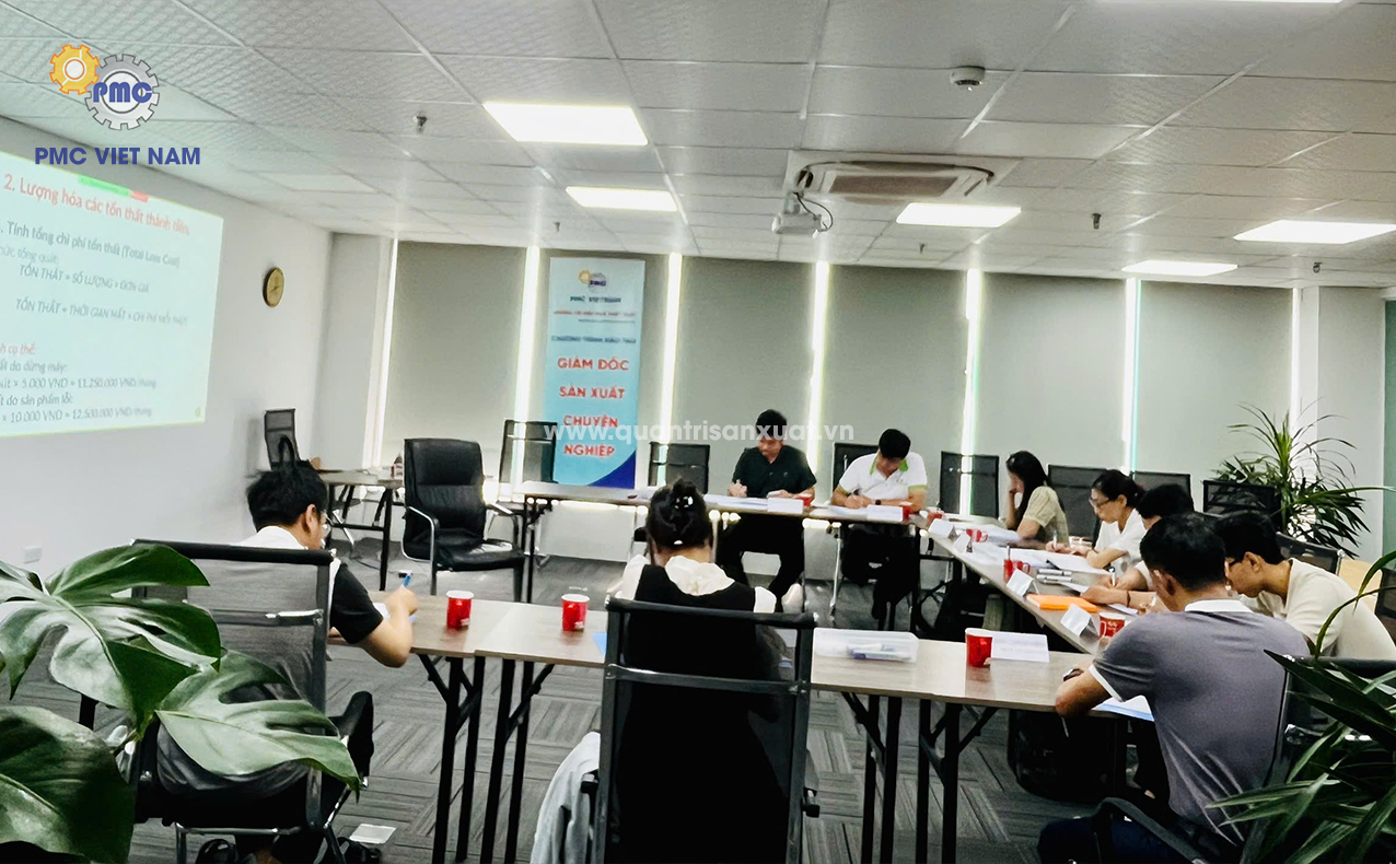 KHÓA ĐÀO TẠO TỔ CHỨC SẢN XUẤT HIỆU QUẢ - TẬP TRUNG GIẢM CHI PHÍ SẢN XUẤT 06.2026 TẠI PMC HÀ NỘI